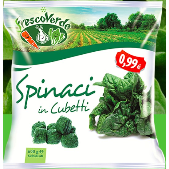 F.VERDE SPINACI CUB.600 g