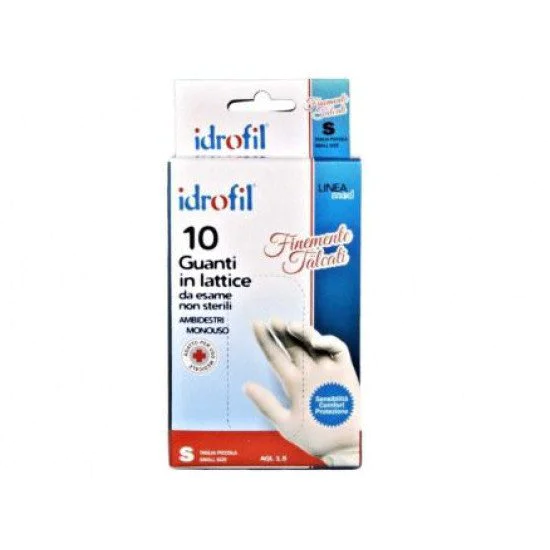 IDROFIL GUANTI LATT.10PZ PICC.