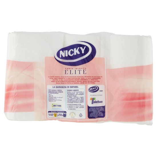 NICKY ELITE CARTA IGIENICA 12 ROTOLI