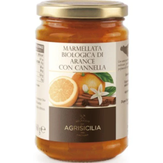 AGRISICILIA MARMELLATA ARANCE E CANNELLA 360 GR AGRISICILIA MARMELLATA ARANCE E CANNELLA 360 GR