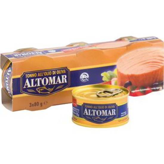 ALTOMAR TONNO OLIO OLIVA GR 80 PER 3   