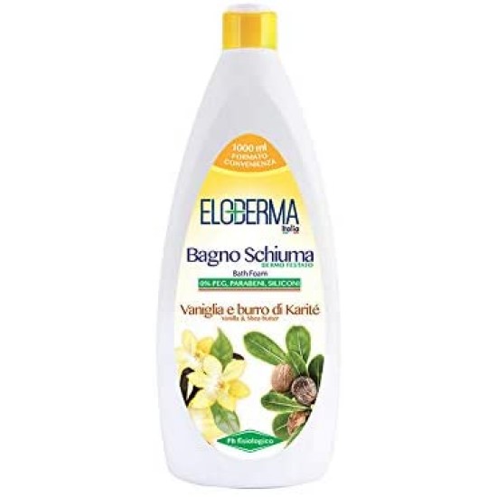 ELODERMA BAGNO SCHIUMA VANIGLIA E BURRO DI KARITE'  