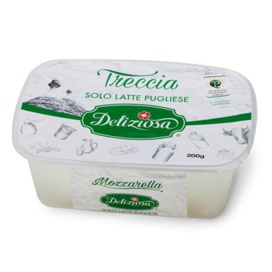 DELIZIOSA MOZZARELLA TRECCIA GR 200 PER 5