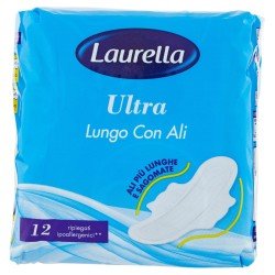 LAURELLA ASSORBENTE ULTRA LUNGO ALI CONFEZIONE DA 12 LAURELLA ASSORBENTE ULTRA LUNGO ALI CONFEZIONE DA 12