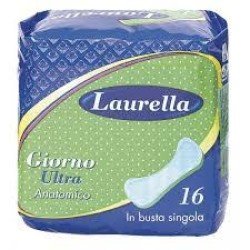LAURELLA ASSORBENTE ULTRA ANATOMICO CONFEZIONE DA 16 LAURELLA ASSORBENTE ULTRA ANATOMICO CONFEZIONE DA 16