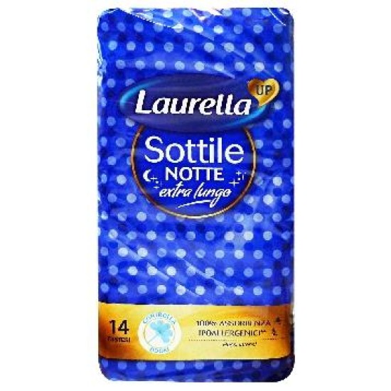 LAURELLA ASSORBENTE SOTTILI NOTTE EXTRA LUNGO CONFEZIONE DA 14