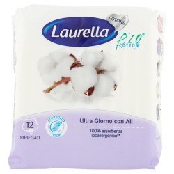 LAURELLA COTTON ASSORBENTE ULTRA ALI GIORNO CONFEZIONE DA 12 LAURELLA COTTON ASSORBENTE ULTRA ALI GIORNO CONFEZIONE DA 12