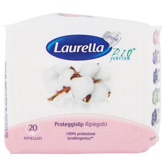 LAURELLA COTTON PROTEGGI SLIP RIPIEGATI CONFEZIONE DA 20