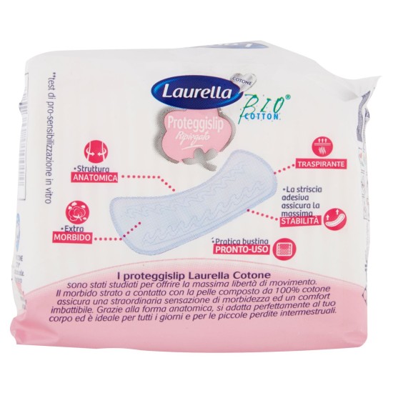 LAURELLA COTTON PROTEGGI SLIP RIPIEGATI CONFEZIONE DA 20