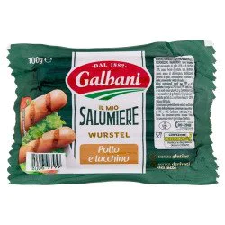 GALBANI WURSTEL POLLLO E TACCHINO GR 100