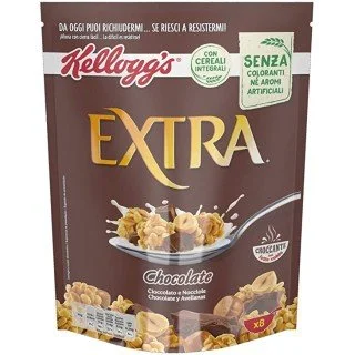 CEREALI MUESLI KELLOGS EXTRA  CIOCCOLATO E NOCCIOLE 