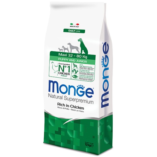 MONGE SUPER P.PUPPY JUN.MAXI 12 KG