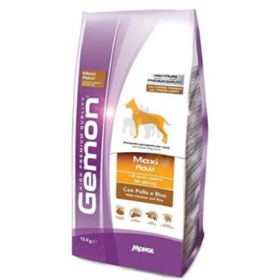 MONGE GEMON P&J MEDIO POL/RISO 15 KG