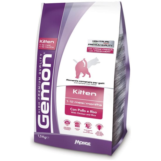 GEMON CAT KITTEN PO/RIS 1,5 KG