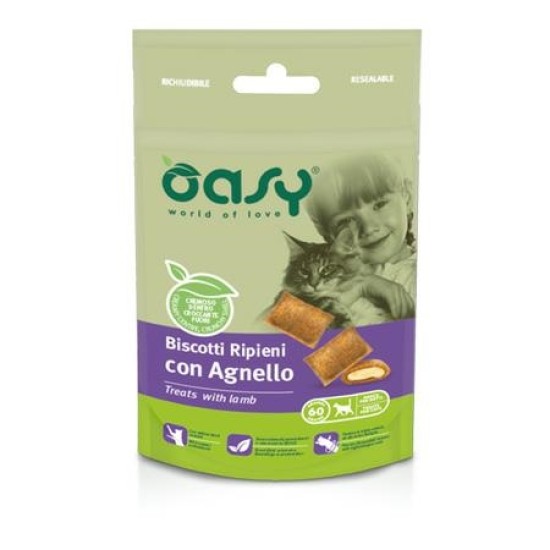 OASY SNACK CAT BISCOT. AGNELLO 60 GR