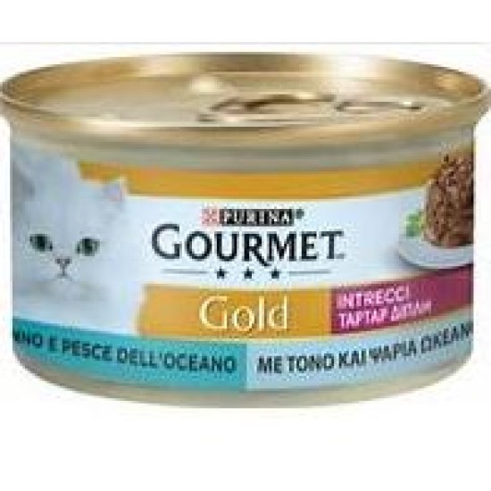 GOURMET GOLD INTRECCI TONNO/PESCE.OCE.85 GR