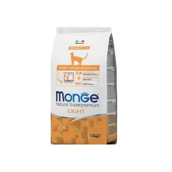 MONGE CAT LIGHT TACCHINO 1,5 KG