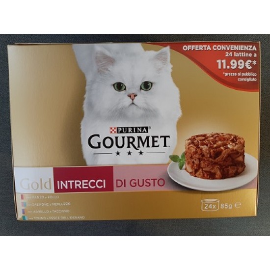 GOURMET GOLD INTRECCI 24X85 GR