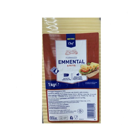 EMMENTAL FETTE METRO CHEF N. 50 X 20 GR