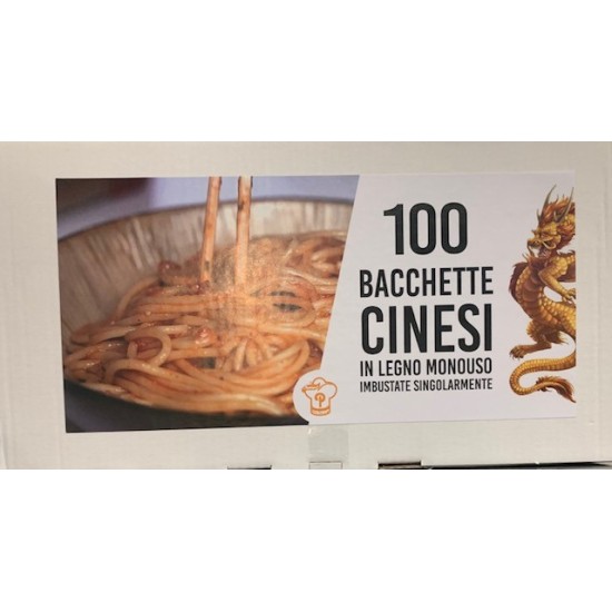 BACCHETTE CINESI/GIAPPONESI IN LEGNO PZ 100