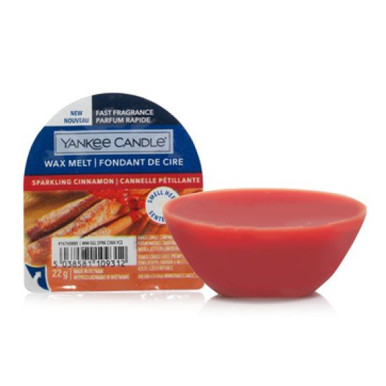 YANKEE CANDLE (SCIOGLI CANDELA)-SPARKLING CINNAMON