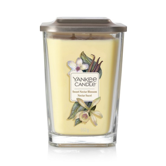 YANKEE CANDLE (CANDELA QUADRATA GRANDE)-SWEET NECTAR BLOSSOM