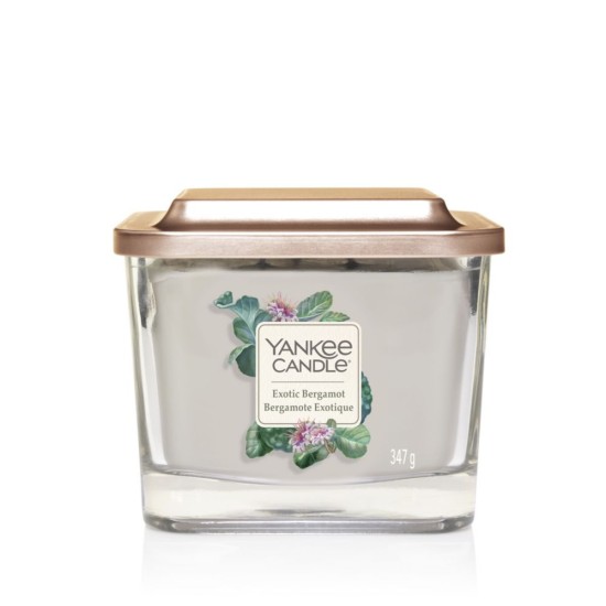  YANKEE CANDLE (CANDELA QUADRATA PICCOLA)-EXOTIC BERGAMOT