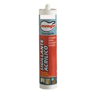 SILICONE ACRILICO VERNICIABILE BIANCO CARTUCCIA PER PISTOLA MUNGO